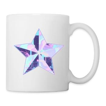 Pastellstern Neon Skyline - Tasse - Weiß - Rechts