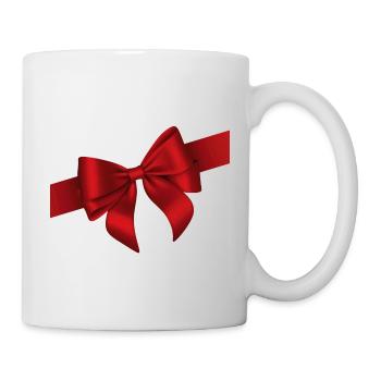 Red Bow Elegance - Tasse - Weiß - Rechts