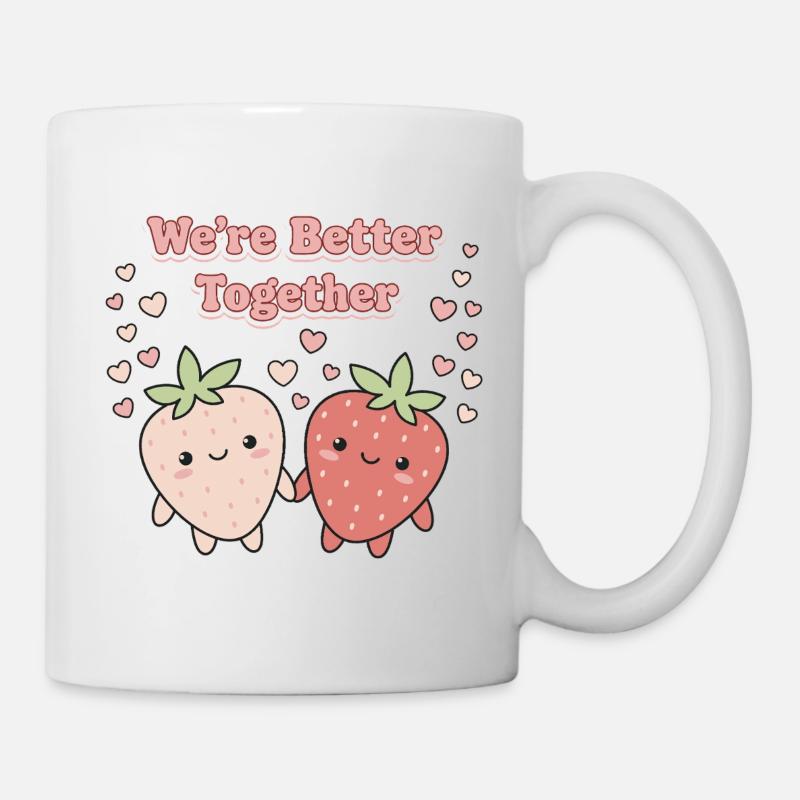Together We’re Better Strawberries - Mug - white