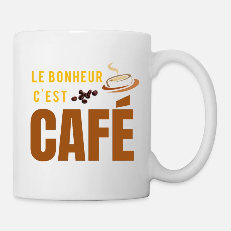 Happiness is coffee - Mug - white