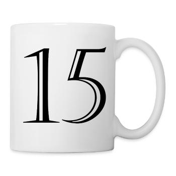 15. 15 YEARS. 15th ANNIVERSARY. 15 YEAR ANNIVERSARY. - Mug - white - Right