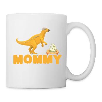 Dinosaurier-Mama-Outfit zum Muttertag - Tasse - Weiß - Rechts