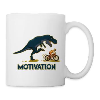 Tyrannosaurus Rex Race Motivation - Mug - white - Right