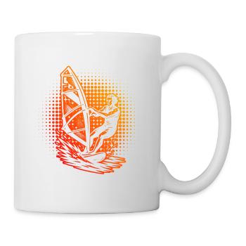 Kompaktes Windsurfing Design für Windsurf - Tasse - Weiß - Rechts