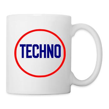Techno Pulse Circle Logo - Tasse - Weiß - Rechts