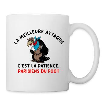 La_meilleure_attaque_c-est_la_patience_parisiens - Mug blanc - blanc - Droite