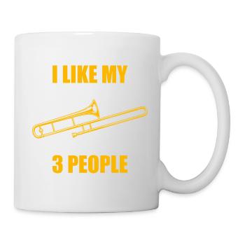 J’aime mon tromboniste tromboniste - Mug blanc - blanc - Droite