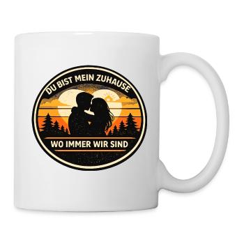 Insigne de romance de Tu Es Mon Foyer - Mug blanc - blanc - Droite