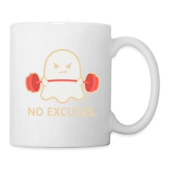 No Excuses Ghost Lift - Mug - white - Right