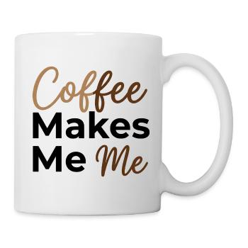 Le café fait de moi moi - Dit amoureux du café - Mug blanc - blanc - Droite