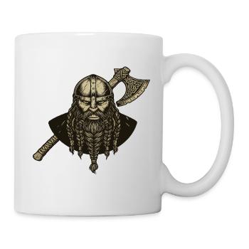 Légende viking viking marin Odin Raven Fighter - Mug blanc - blanc - Droite