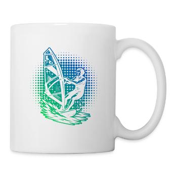 Kompaktes Windsurfing Design für Windsurf - Tasse - Weiß - Rechts