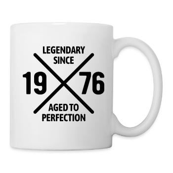 Legendary since 1976 | Aged to perfection - Mug - white - Right