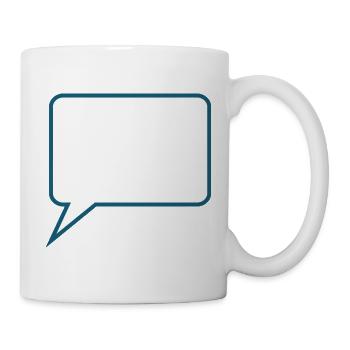 Personnalisez votre propre bande dessinée en bulles de dialogue - Mug blanc - blanc - Droite