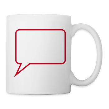 Personnalisez votre propre bande dessinée en bulles de dialogue - Mug blanc - blanc - Droite