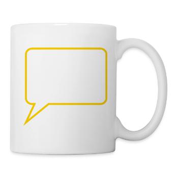Personnalisez votre propre bande dessinée en bulles de dialogue - Mug blanc - blanc - Droite