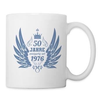 Ailes d’ange vintage uniques pour le 50e anniversaire - Mug blanc - blanc - Droite