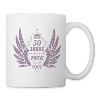 Ailes d’ange vintage uniques pour le 50e anniversaire - Mug blanc - blanc - Droite