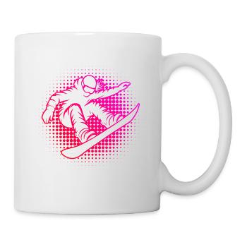 Snowboard Liebe zum Anziehen für Frauen - Tasse - Weiß - Rechts