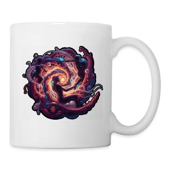 Tanzender kosmischer Wirbel - Tasse - Weiß - Rechts