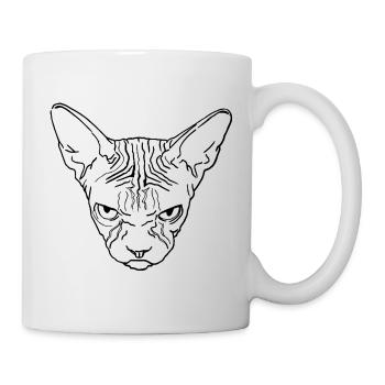 Sphinxkopf - Tasse - Weiß - Rechts