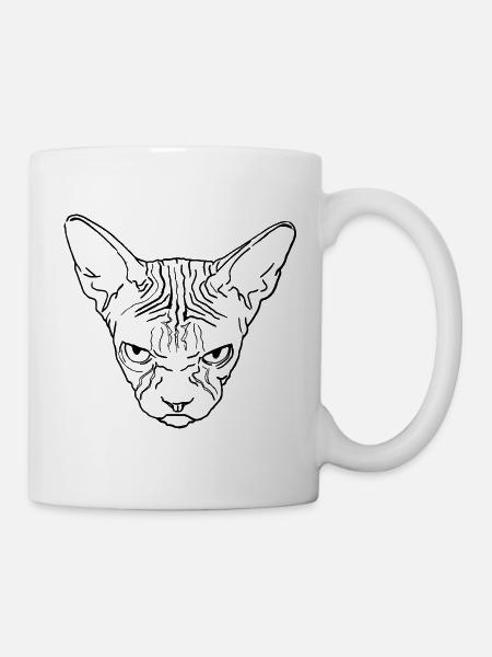 Sphinxkopf - Tasse - Weiß