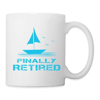 Enfin, pension de retraite pour voilier - Mug blanc - blanc - Droite