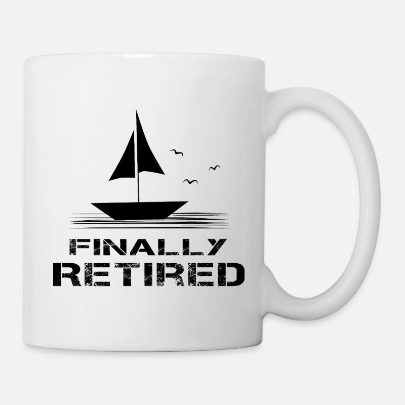 in Rente Ruhestand Geschenk Pensionierung - Tasse - Weiß