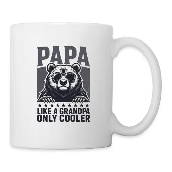 Cool Papa Bear with Sunglasses - Grandpa Gift - Mug - white - Right