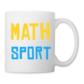Mathe ist kein Zuschauen-Sport - Tasse - Weiß - Rechts