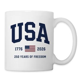 USA 250 Years of Freedom 1776-2026 Anniversary - Mug - white - Right