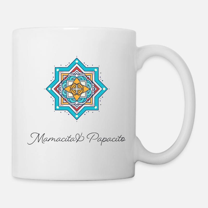 Étoile Mandala de Mamacita Papacito - Mug blanc - blanc