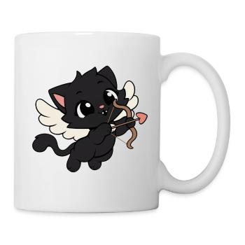 Cats Cupidon Kawaii - Mug blanc - blanc - Droite