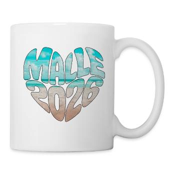 Mallorca Malle 2026 Heart (Sea Beach Version) - Mug - white - Right