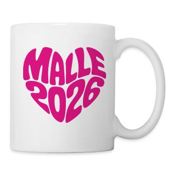 Malle 2026 Cœur - Mug blanc - blanc - Droite