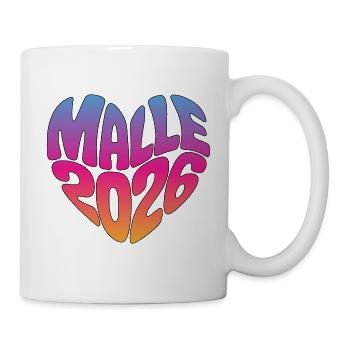 Malle Malle 2026 - Mug blanc - blanc - Droite