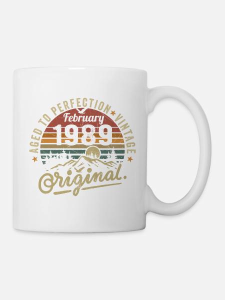 Februar 1989 - Februar 1989 Jahrestag Februar 1989 - Tasse - Weiß