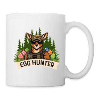 Egg Hunter Osterhase Frühling Eierfärben - Tasse - Weiß - Rechts
