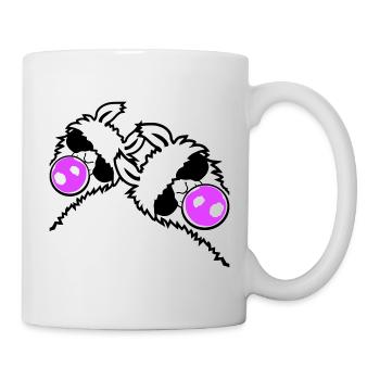 2 Lamas Bubbles Side Team Friends Crew - Mug blanc - blanc - Droite