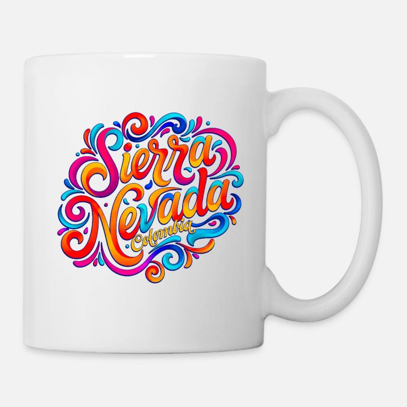 Sierra Nevada Kolumbien Farbexplosion - Tasse - Weiß