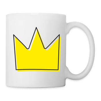 Krone Illustration - Tasse - Weiß - Rechts