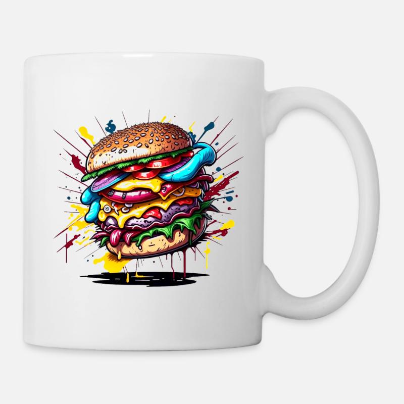 Hamburg Graffiti Colour Explosion - Mug - white