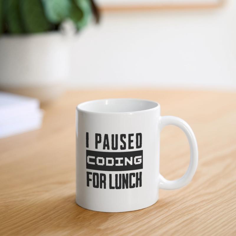 Nerd Coding , I Paused Coding for Lunch Mug