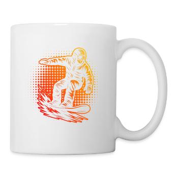 Direkte Snowboard Aussage - Tasse - Weiß - Rechts