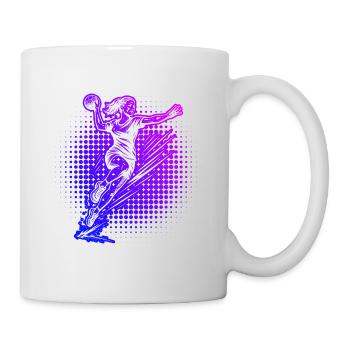 Ein Motiv nur für Handball fuer Frauen - Tasse - Weiß - Rechts
