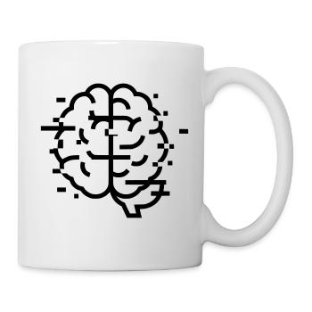 Brain Glitch Headache - Mug - white - Right