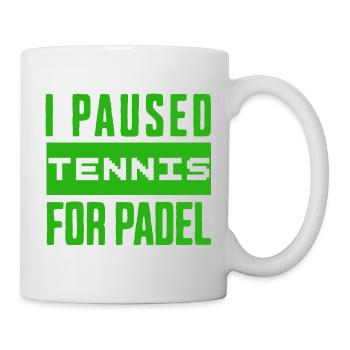 Tennis & Padel T-shirt, or bag for winners - Mug - white - Right