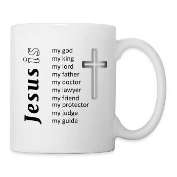 Minimalist Cross Silhouette - Mug - white - Right