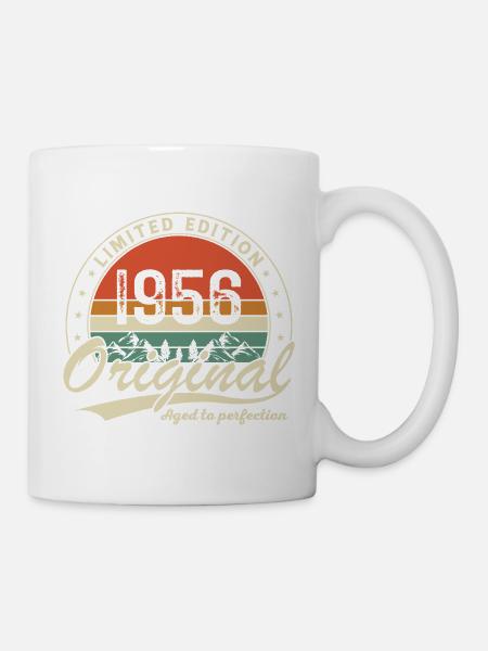 1956 Originelles Vintage-Geburtstagsgeschenk - Tasse - Weiß