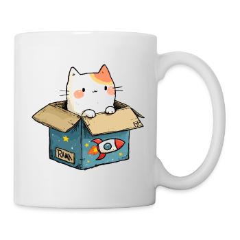 L’espace de jeu du chat - Mug blanc - blanc - Droite